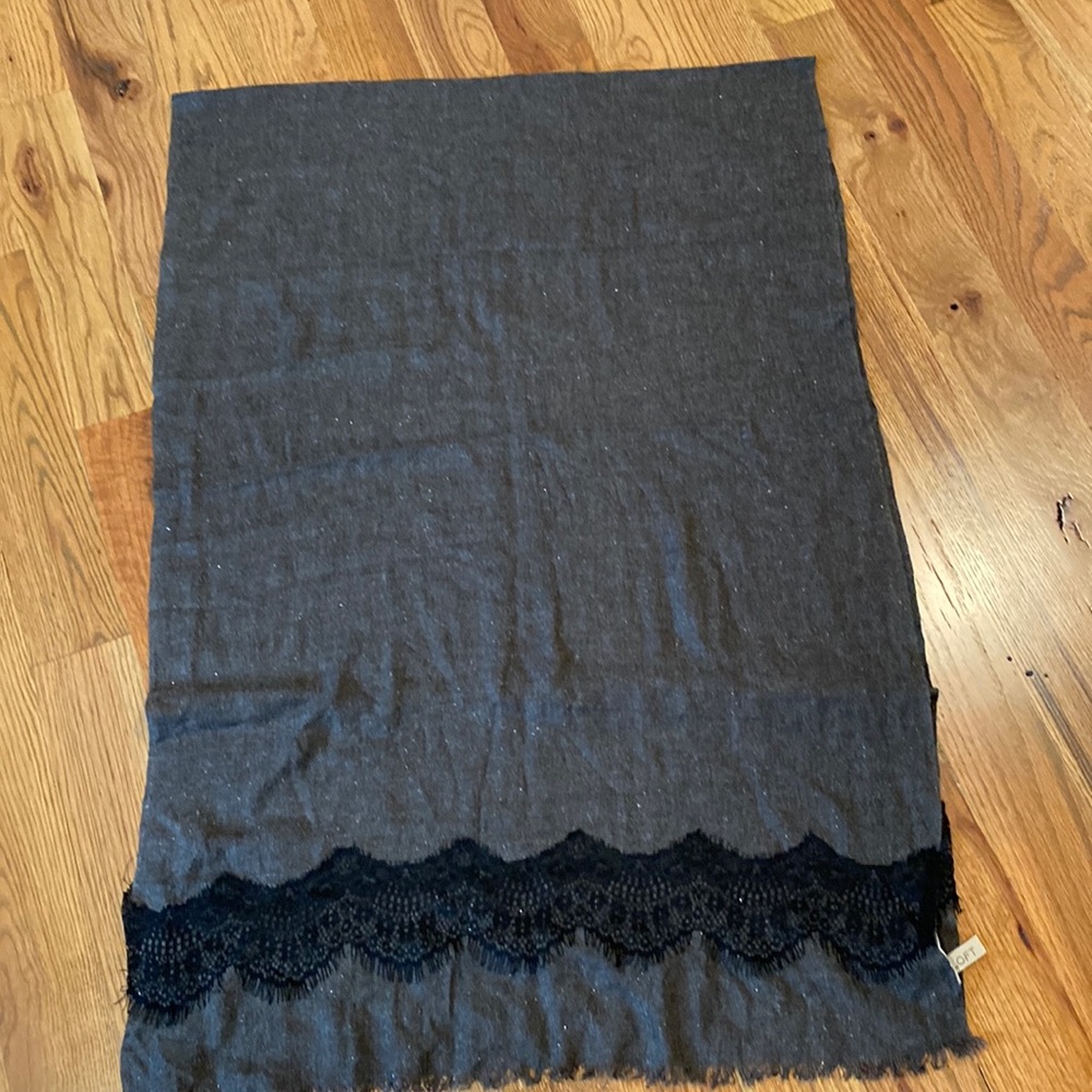 Loft Black Scarf with Shimmer